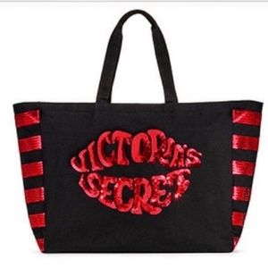 Victoria's Secret Sequin Lip Tote